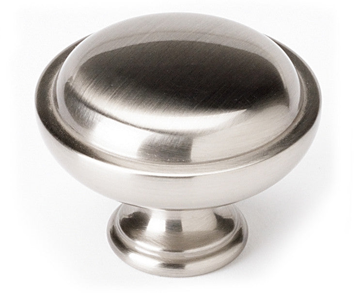 Alno A1146-SN: 1-1/2" Traditional Round Cabinet Knob - Satin Nickel