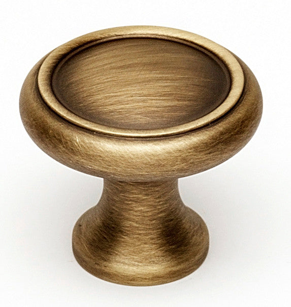 Alno A1150-AEM: 1" Traditional Round Cabinet Knob - Antique English Matte