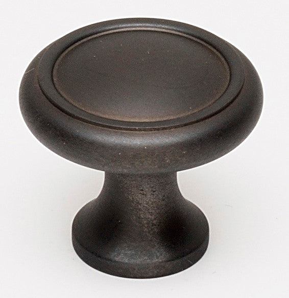 Alno A1150-BRZ: 1" Traditional Round Cabinet Knob - Bronze