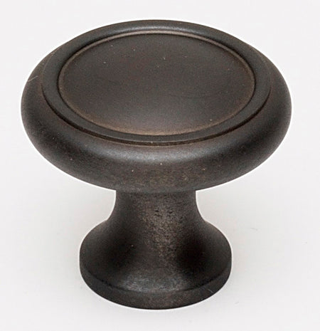 Alno A1150-BRZ: 1" Traditional Round Cabinet Knob - Bronze