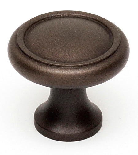 Alno A1150-CHBRZ: 1" Traditional Round Cabinet Knob - Chocolate Bronze