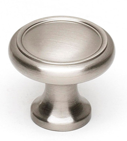 Alno A1150-SN: 1" Traditional Round Cabinet Knob - Satin Nickel