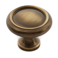 Alno A1151-AEM: 1-1/4" Traditional Round Cabinet Knob - Antique English Matte