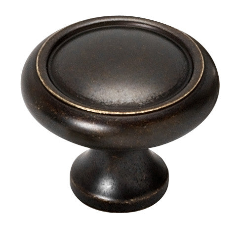 Alno A1151-BARC: 1-1/4" Traditional Round Cabinet Knob - Barcelona