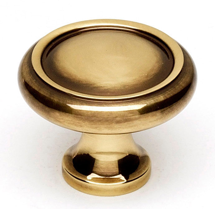 Alno A1151-PA: 1-1/4" Traditional Round Cabinet Knob - Polished Antique