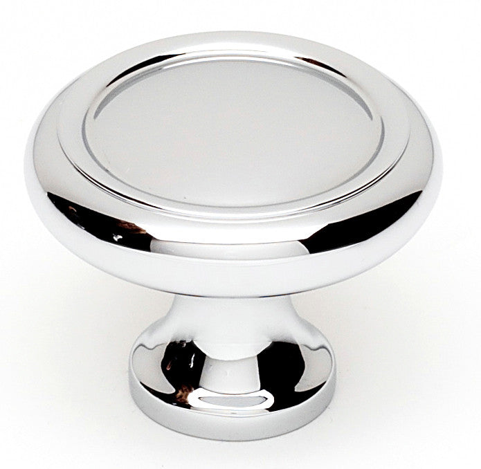 Alno A1151-PC: 1-1/4" Traditional Round Cabinet Knob - Polished Chrome