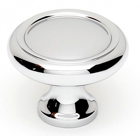 Alno A1151-PC: 1-1/4" Traditional Round Cabinet Knob - Polished Chrome