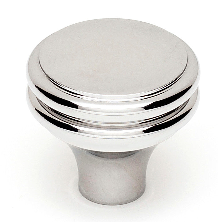 Alno A1154-PC: 1-1/4" Traditional Round Cabinet Knob - Polished Chrome