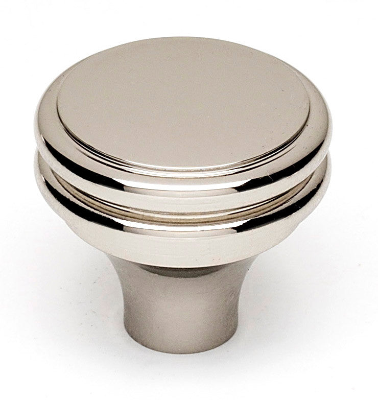 Alno A1154-PN: 1-1/4" Traditional Round Cabinet Knob - Polished Nickel
