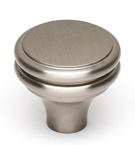 Alno A1154-SN: 1-1/4" Traditional Round Cabinet Knob - Satin Nickel
