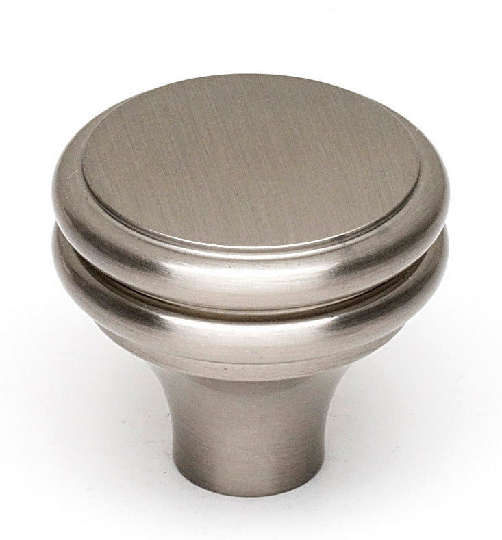 Alno A1154-SN: 1-1/4" Traditional Round Cabinet Knob - Satin Nickel
