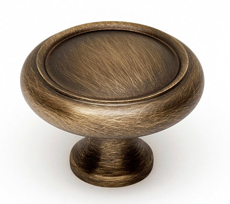 Alno A1160-AEM: 1-1/2" Traditional Round Cabinet Knob - Antique English Matte