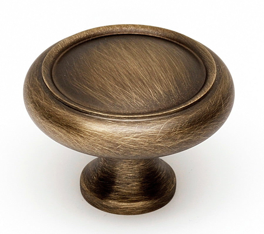 Alno A1160-AEM: 1-1/2" Traditional Round Cabinet Knob - Antique English Matte