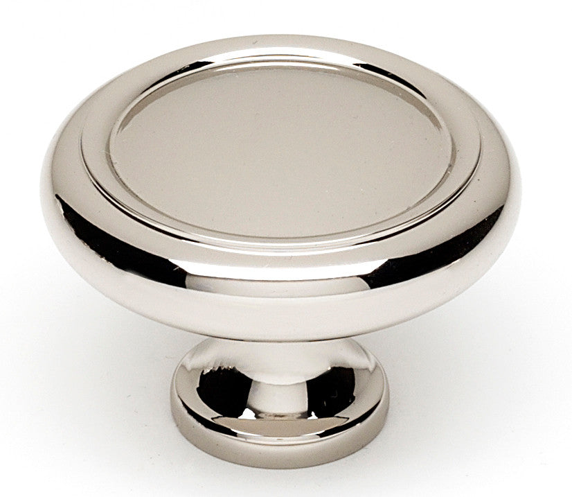 Alno A1160-PN: 1-1/2" Traditional Round Cabinet Knob - Polished Nickel