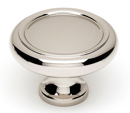Alno A1160-PN: 1-1/2" Traditional Round Cabinet Knob - Polished Nickel