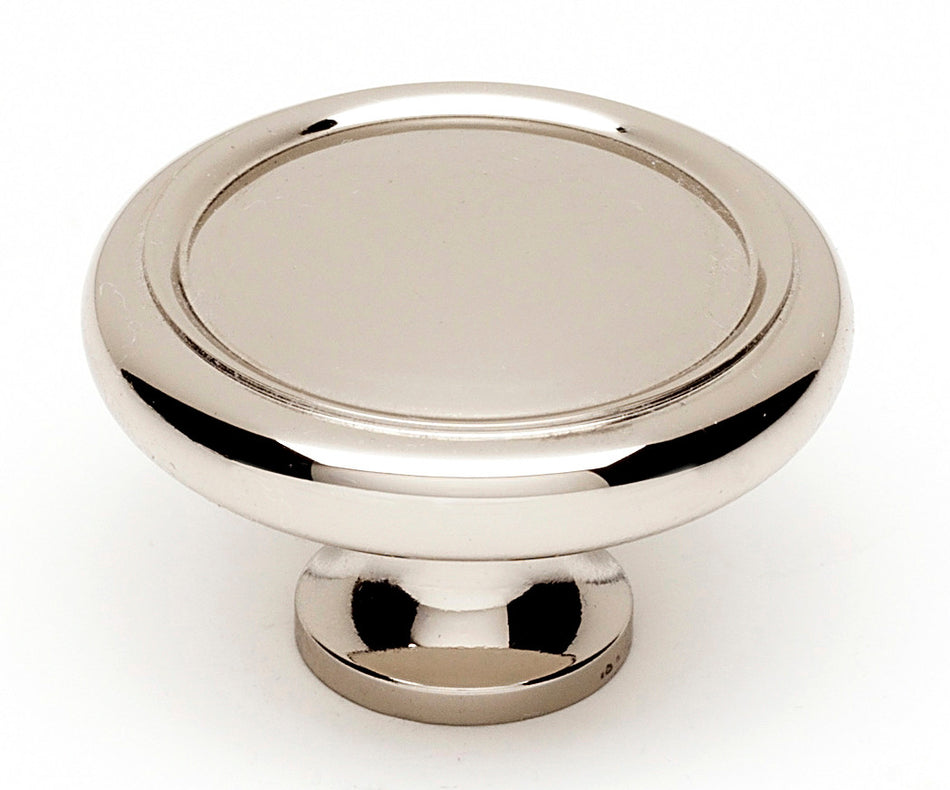 Alno A1161-PN: 1-3/4" Traditional Round Cabinet Knob - Polished Nickel