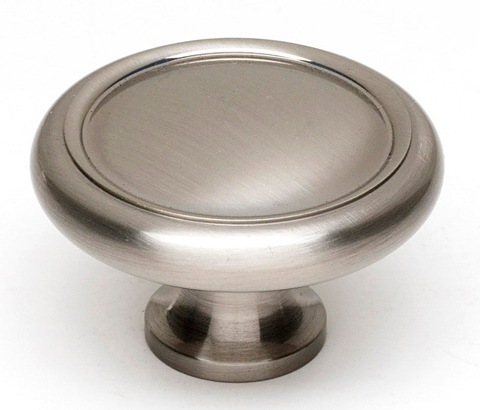 Alno A1161-SN: 1-3/4" Traditional Round Cabinet Knob - Satin Nickel
