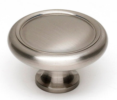Alno A1161-SN: 1-3/4" Traditional Round Cabinet Knob - Satin Nickel