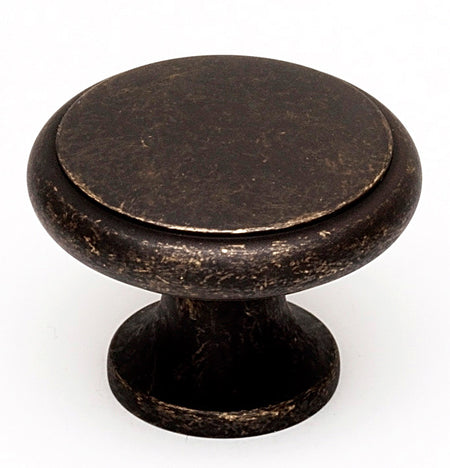 Alno A1164-BARC: 1-1/4" Traditional Round Cabinet Knob - Barcelona