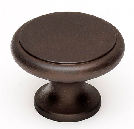 Alno A1164-CHBRZ: 1-1/4" Traditional Round Cabinet Knob - Chocolate Bronze