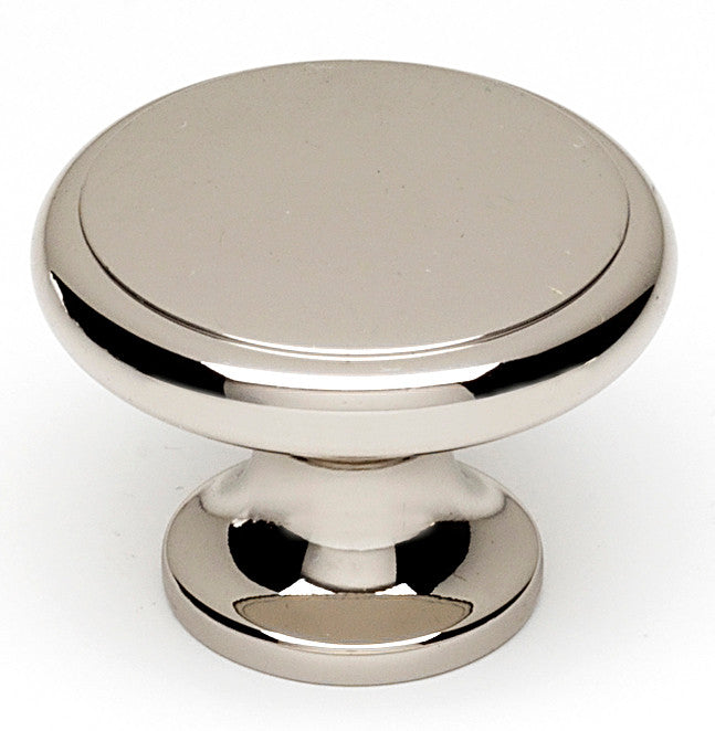 Alno A1164-PN: 1-1/4" Traditional Round Cabinet Knob - Polished Nickel
