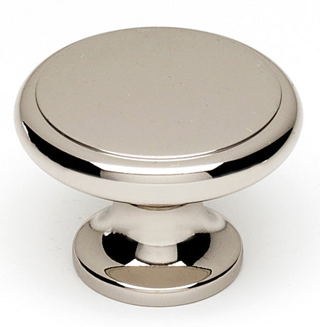 Alno A1164-PN: 1-1/4" Traditional Round Cabinet Knob - Polished Nickel