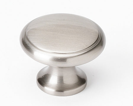 Alno A1164-SN: 1-1/4" Traditional Round Cabinet Knob - Satin Nickel