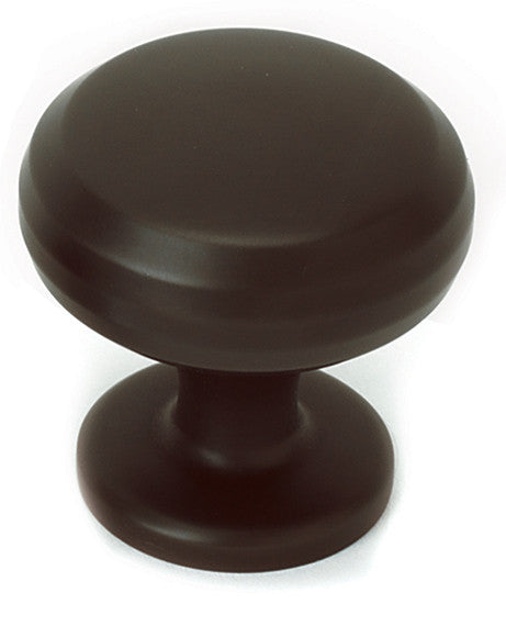 Alno A1172-CHBRZ: 1" Traditional Round Cabinet Knob - Chocolate Bronze