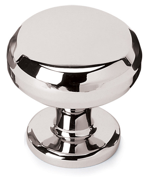 Alno A1172-PN: 1" Traditional Round Cabinet Knob - Polished Nickel