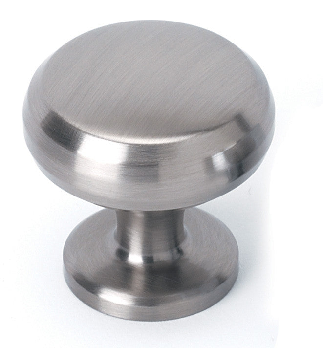 Alno A1172-SN: 1" Traditional Round Cabinet Knob - Satin Nickel