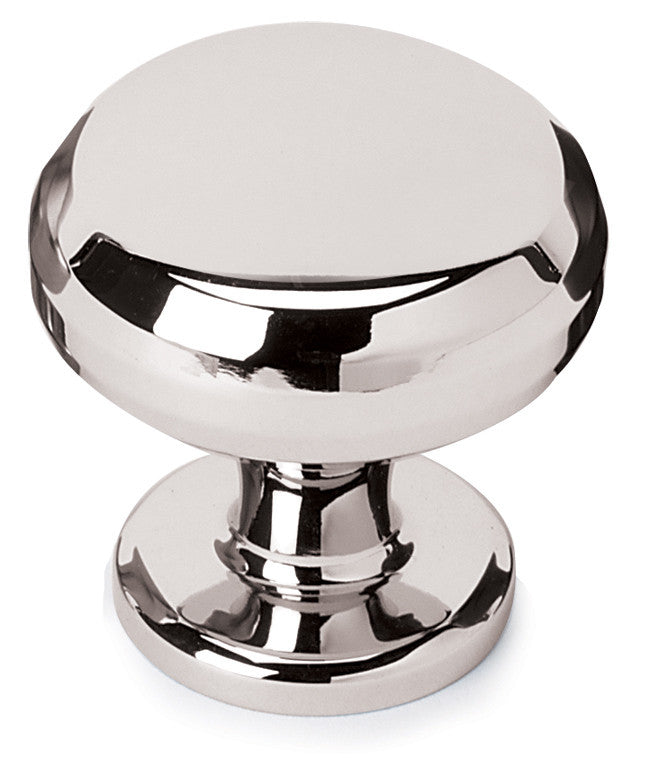 Alno A1173-PN: 1-1/8" Traditional Round Cabinet Knob - Polished Nickel