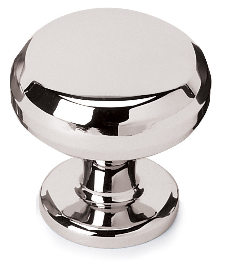 Alno A1174-PN: 1-1/4" Traditional Round Cabinet Knob - Polished Nickel