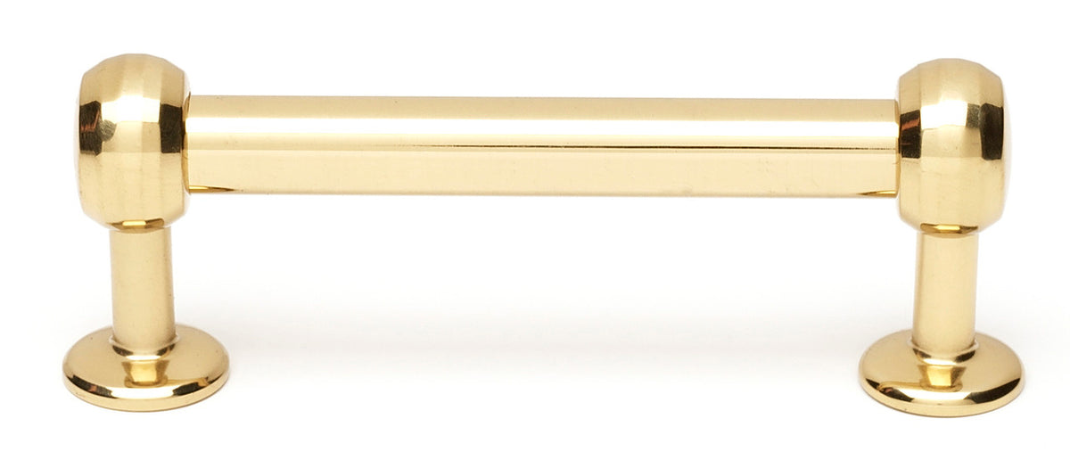 Alno A1175-3-PB: 3" cc Traditional Cabinet Bar Pull - Polished Brass