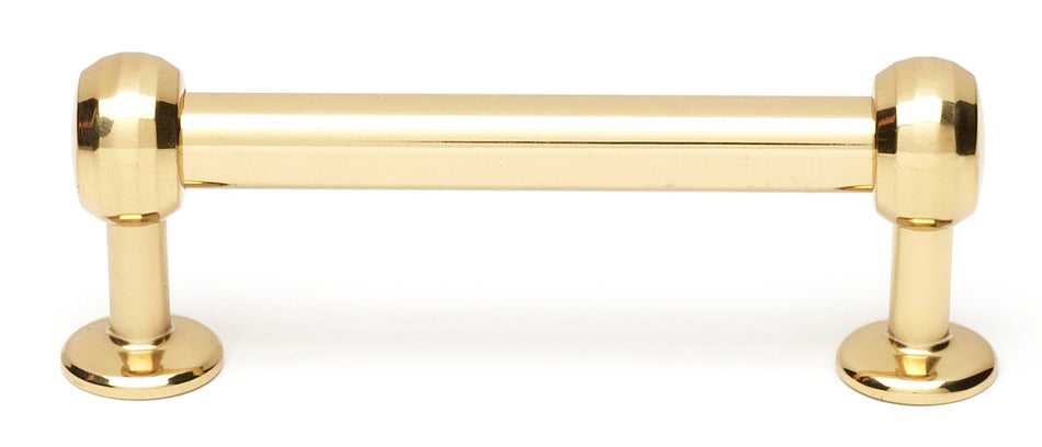 Alno A1175-3-PB: 3" cc Traditional Cabinet Bar Pull - Polished Brass