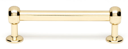 Alno A1175-35-PB: 3-1/2" cc Traditional Cabinet Bar Pull - Polished Brass