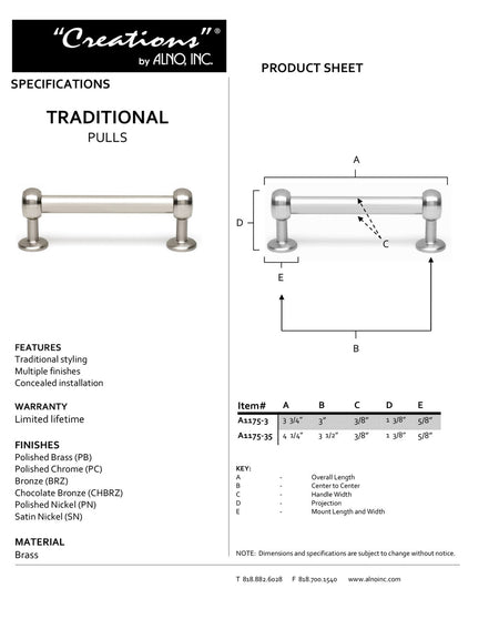 Specificaton Sheet