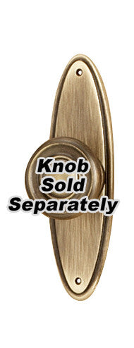 Alno A1225-3-AEM: 3" Traditional Oval Escutcheon - Antique English Matte