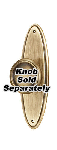 Alno A1225-3-AE: 3" Traditional Oval Escutcheon - Antique English