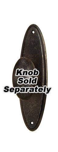 Alno A1225-3-BARC: 3" Traditional Oval Escutcheon - Barcelona