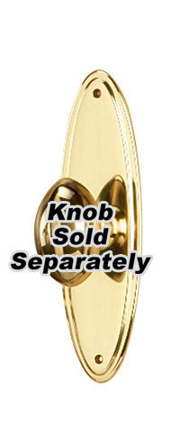 Alno A1225-3-PA: 3" Traditional Oval Escutcheon - Polished Antique