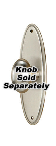 Alno A1225-3-SN: 3" Traditional Oval Escutcheon - Satin Nickel