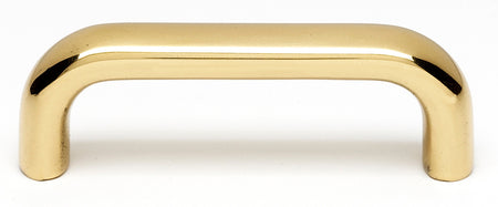 Alno A1235-PB/NL: 3" cc Contemporary Cabinet Pull - Unlacquered Brass
