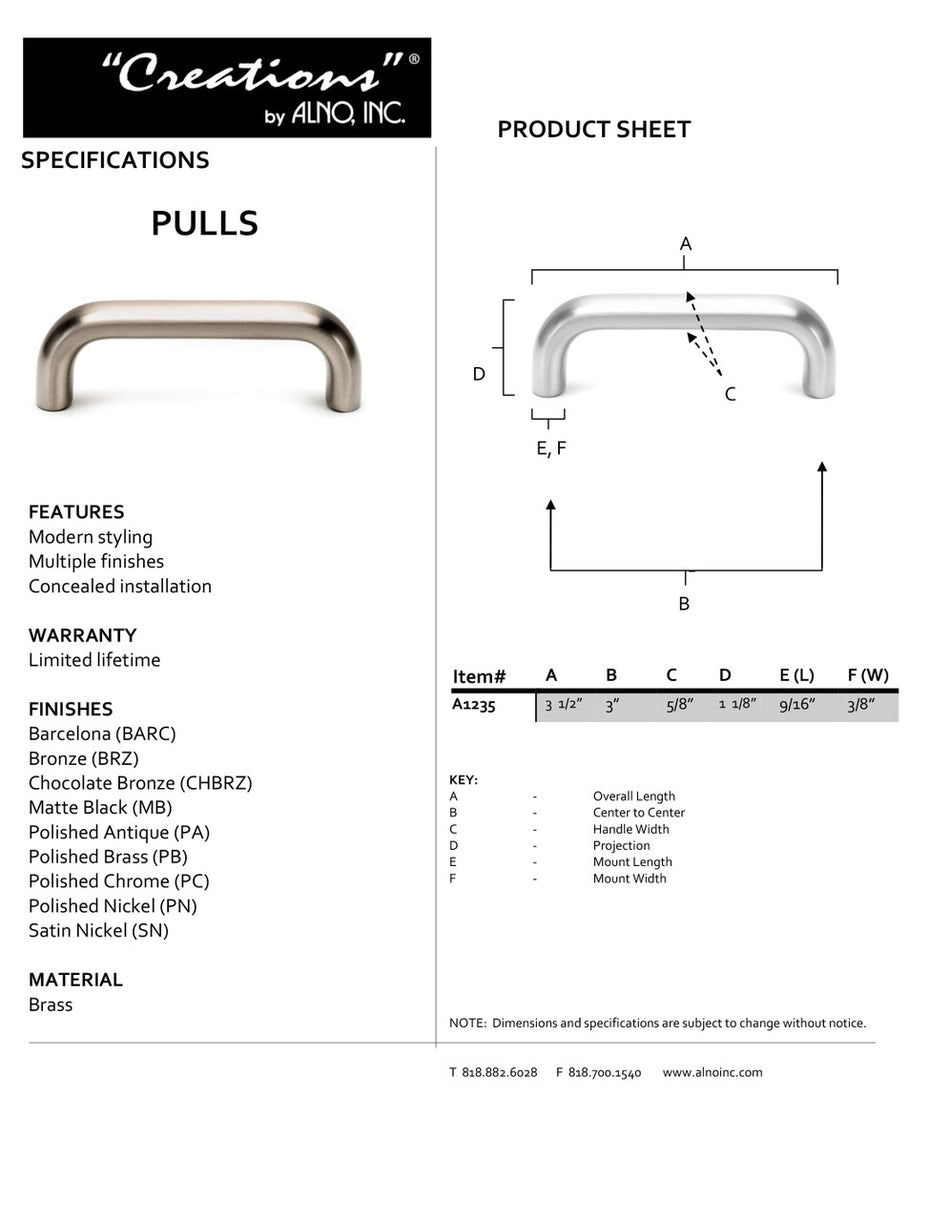 Specificaton Sheet