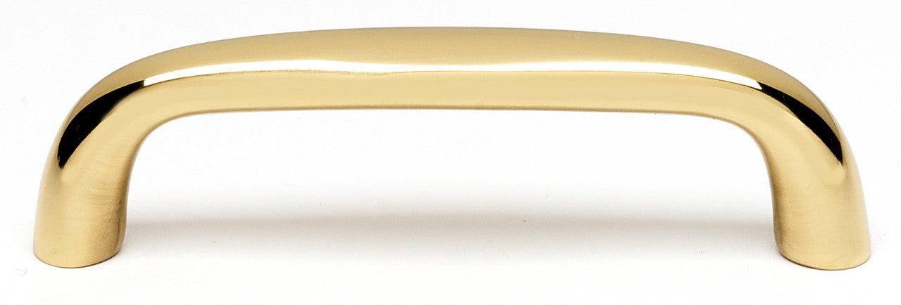 Alno A1236-PB/NL: 3" cc Contemporary Cabinet Pull - Unlacquered Brass