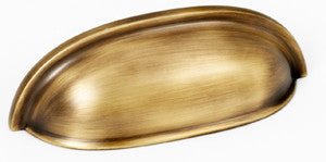 Alno A1262-AEM: 3" cc Modern Cup Cabinet Pull - Antique English Matte