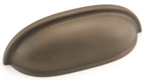 Alno A1262-CHBRZ: 3" cc Modern Cup Cabinet Pull - Chocolate Bronze