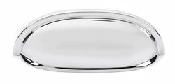 Alno A1262-PC: 3" cc Modern Cup Cabinet Pull - Polished Chrome