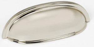 Alno A1262-PN: 3" cc Modern Cup Cabinet Pull - Polished Nickel