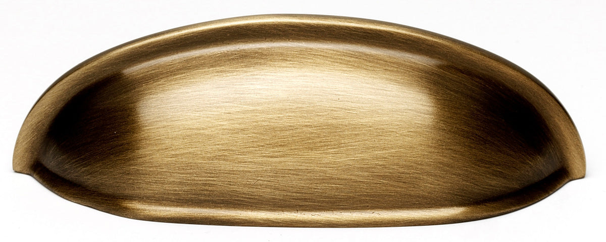 Alno A1263-AE: 3" cc Modern Cup Cabinet Pull - Antique English
