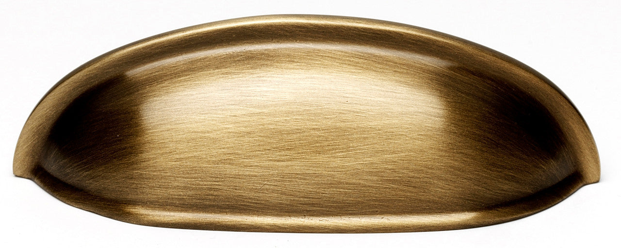 Alno A1263-AE: 3" cc Modern Cup Cabinet Pull - Antique English